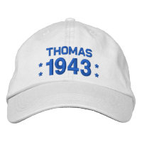 Born in 1943 or Any Year 75th Birthday W04B WHITE