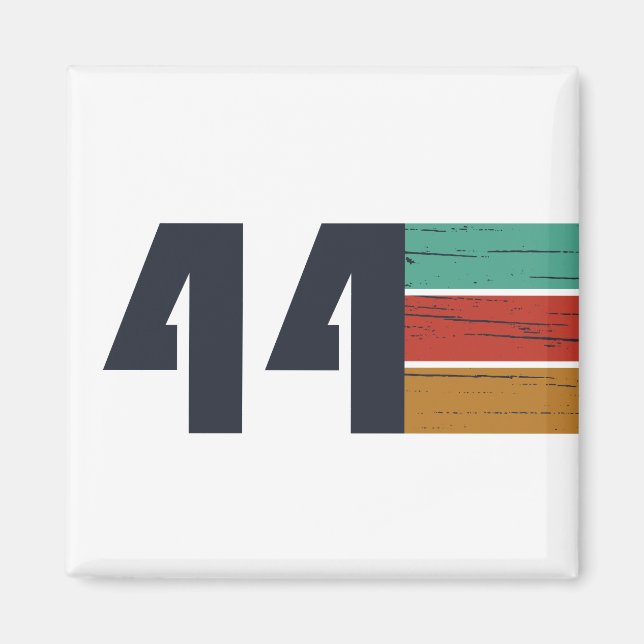 born in 1944 vintage birthday magnet (Front)