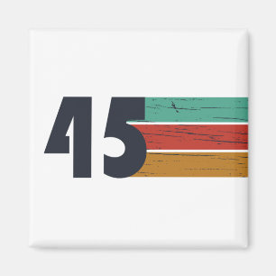 Born in 1945 vintage birthday party magnet