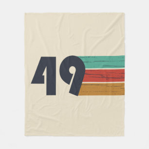 born in 1949 vintage 75th birthday fleece blanket