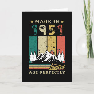 Born In 1951 Birthday Card