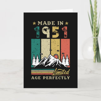 Born In 1951 Birthday Card