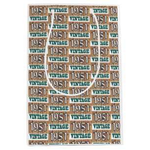 Born in 1951 medium gift bag