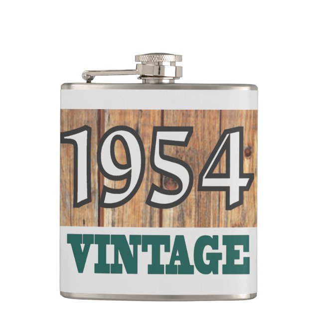 Born in 1954 flask (Front)
