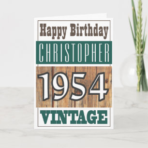 Born in 1954 Greetings Card