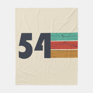 born in 1954 vintage birthday fleece blanket