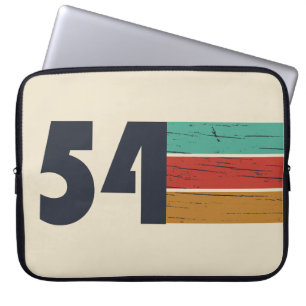 Born in 1954 vintage birthday gift laptop sleeve