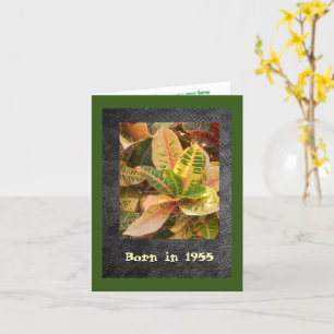 Born in 1955 Birthday Fun Facts Card