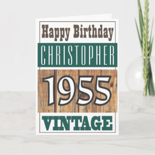 Born in 1955 Greetings Card