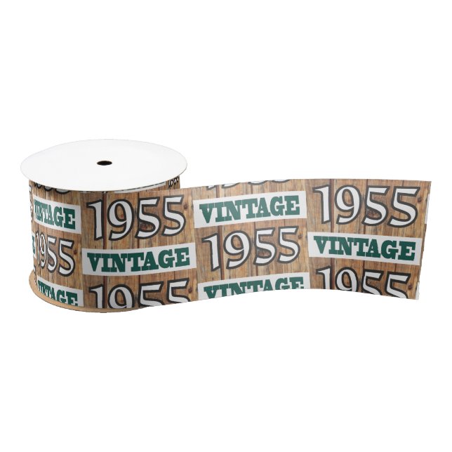 Born in 1955 satin ribbon (Spool)