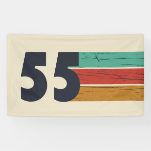 Born in 1955 vintage 70th birthday gift banner