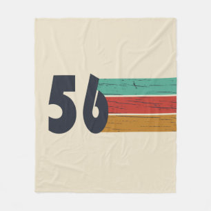 Born in 1956 vintage 70th birthday gift fleece blanket