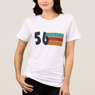 Born in 1956 vintage 70th birthday gift Tri-Blend shirt