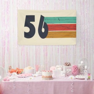 Born in 1956 vintage 70th birthday party banner