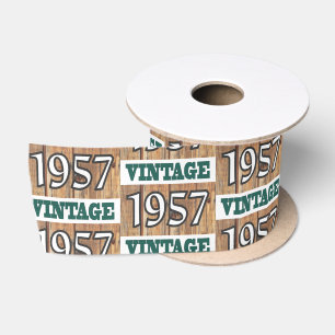 Born in 1957 satin ribbon