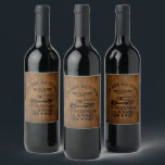 born in 1957 vintage birthday wine label<br><div class="desc">You can add some originality to your wardrobe collection with this vintage classic truck graphic design with awesome typography font lettering, is a great gift idea for men, women, husbands, wife grandma, and grandpa who will love this one-of-a-kind artwork. The best amazing and funny holiday present for your happy birthday...</div>
