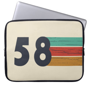 Born in 1958 Vintage Birthday Gift Laptop Sleeve
