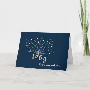 Born in 1959 Birthday Greeting Card