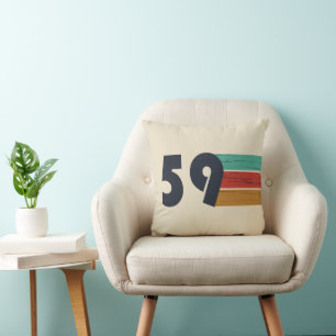 born in 1959 vintage birthday gift cushion