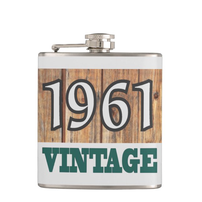 Born in 1961 flask (Front)