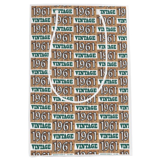 Born in 1961 medium gift bag (Front)