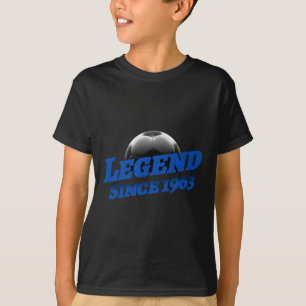 Born In 1963 Soccer Fan Birthday Legendary Legend T-Shirt