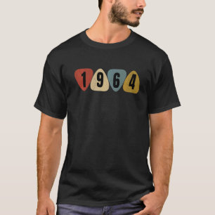Born In 1964 Guitarist Guitar Pick Music Birthday T-Shirt