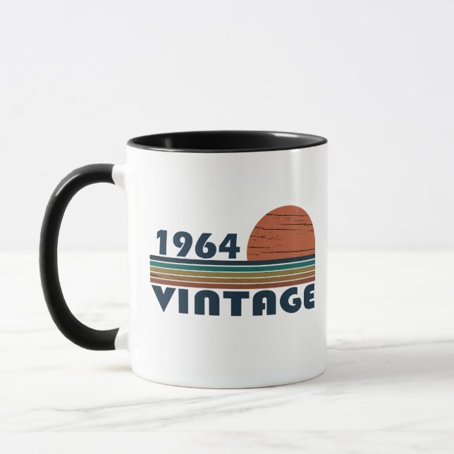 Born in 1964 vintage birthday mug (Left)