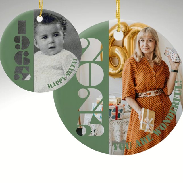 Born in 1965 60th birthday gift Ornament (Creator Uploaded)