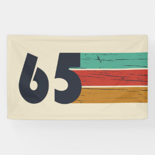 Born in 1965 elegant vintage style birthday gift banner