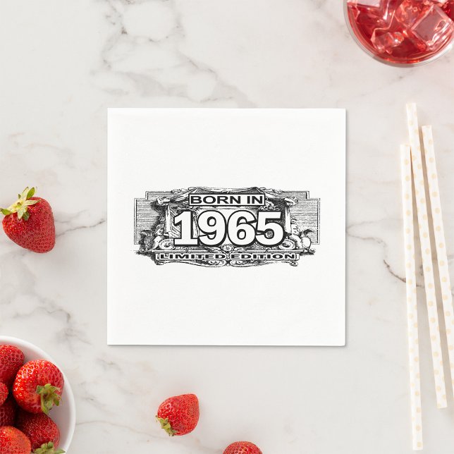 Born In 1965 Limited Edition Napkins (Creator Uploaded)