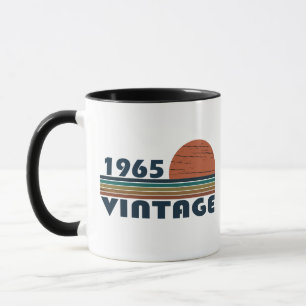 Born in 1965 vintage 60th birthday gift mug