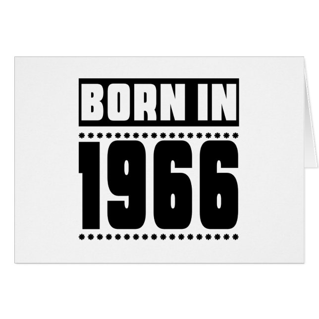 Born in 1966 (Front Horizontal)