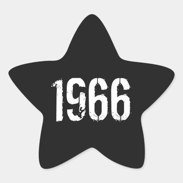 Born in 1966 Birthday Stickers Year 1966 (Front)