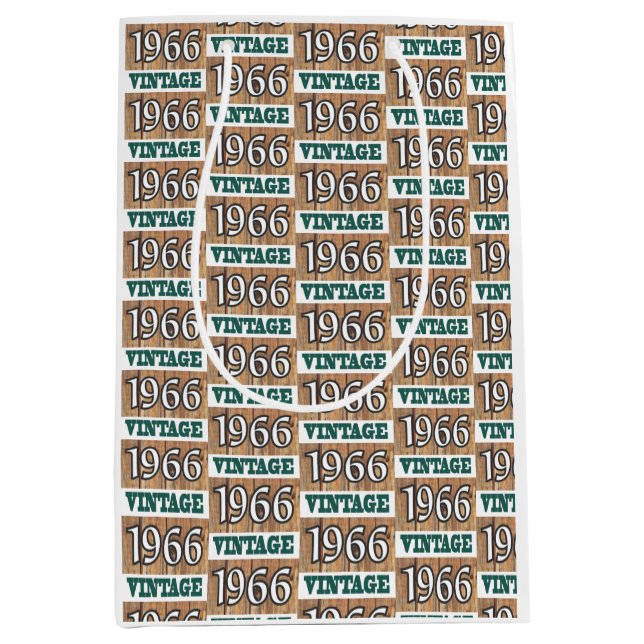 Born in 1966 medium gift bag (Front)