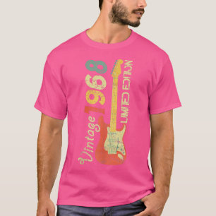 Born In 1968-acustic Electric Bass Guitar Music Bi T-Shirt
