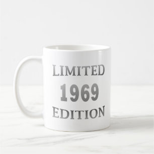Born in 1969 elegant modern birthday gift coffee mug