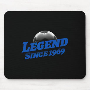 Born In 1969 Soccer Fan Birthday Legendary Legend Mouse Mat