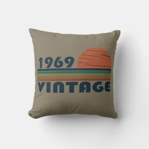 Born in 1969 vintage birthday cushion