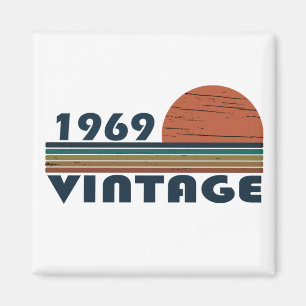 Born in 1969 vintage birthday magnet
