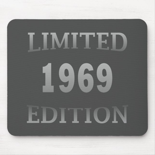 born in 1969 vintage birthday mouse mat (Front)