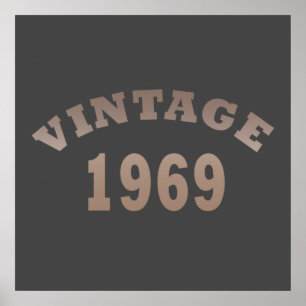 Born in 1969 vintage classic poster