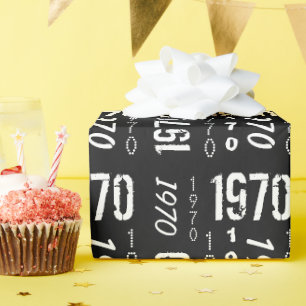 Born in 1970 Birthday Year Wrapping Paper
