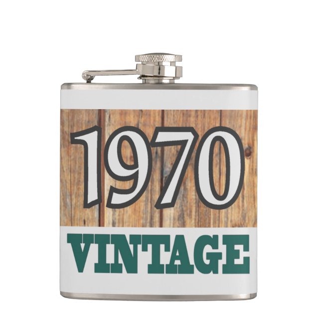Born in 1970 flask (Front)