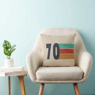 Born in 1970 vintage birthday gift cushion