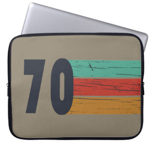 Born in 1970 vintage birthday gift laptop sleeve