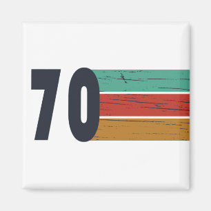 Born in 1970 vintage birthday gift magnet