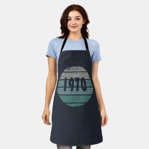 Born in 1970 vintage style birthday apron