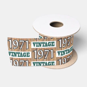 Born in 1971 satin ribbon