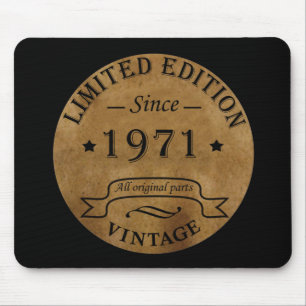 Born in 1971 vintage birthday mouse mat
